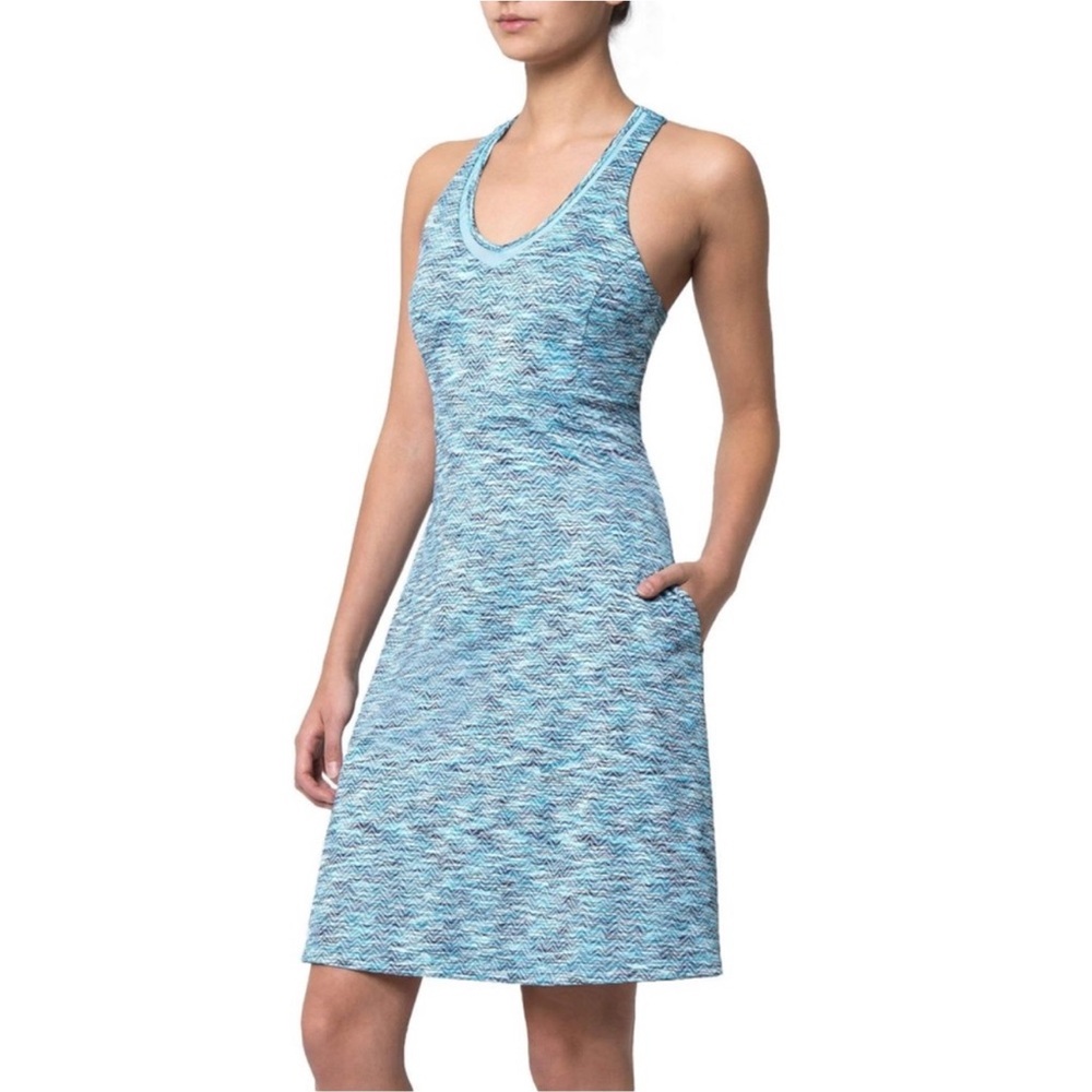 Blue Patterned Sporty Dress